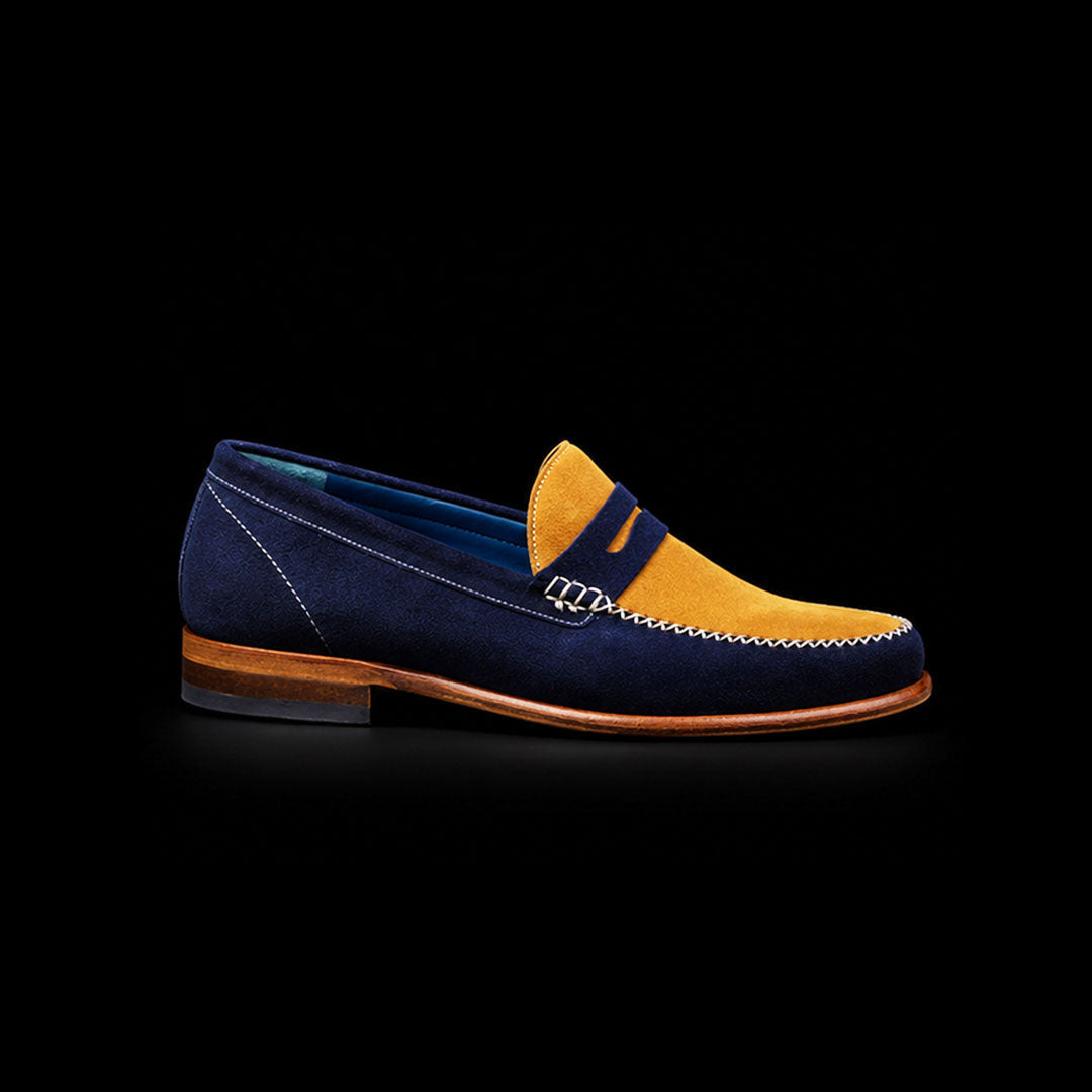 The Gallop – Multi-Colour Pure Suede Penny Loafer | Leather Shoe
