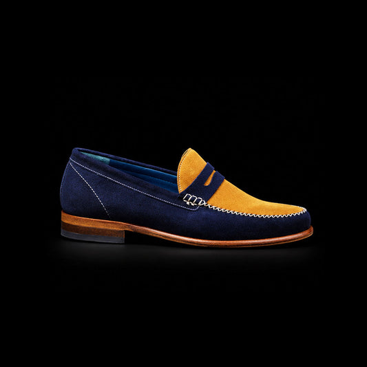 The Gallop – Multi-Colour Pure Suede Penny Loafer | Leather Shoe