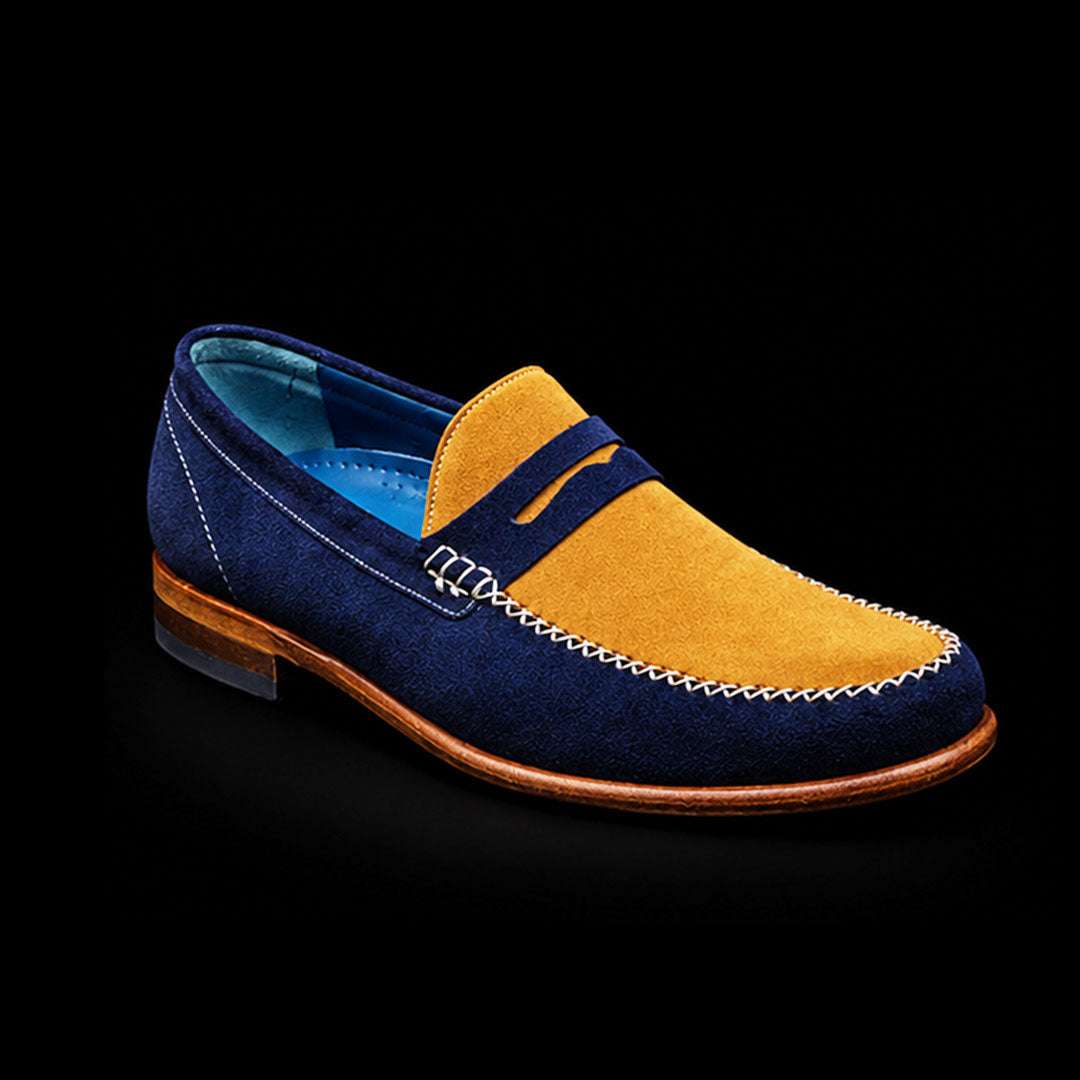 The Gallop – Multi-Colour Pure Suede Penny Loafer | Leather Shoe