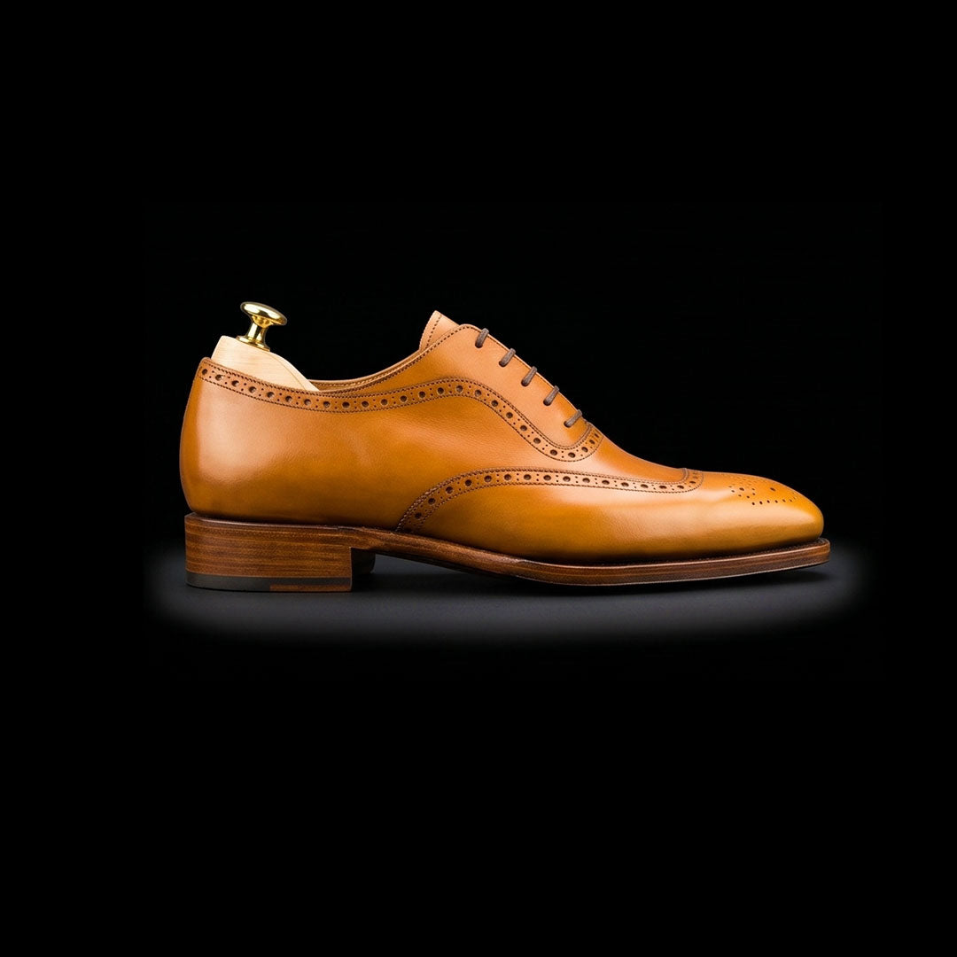 The Lucca – Tan Brown Formal Lace Up Oxford | Leather Shoe