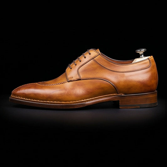The Currier – Tan Brown Slip-Toe Oxford | Leather Shoe