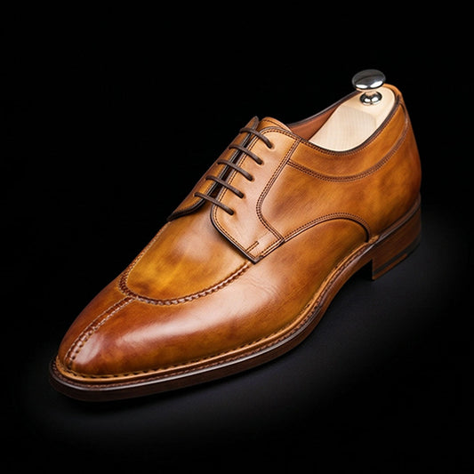 The Currier – Tan Brown Slip-Toe Oxford | Leather Shoe