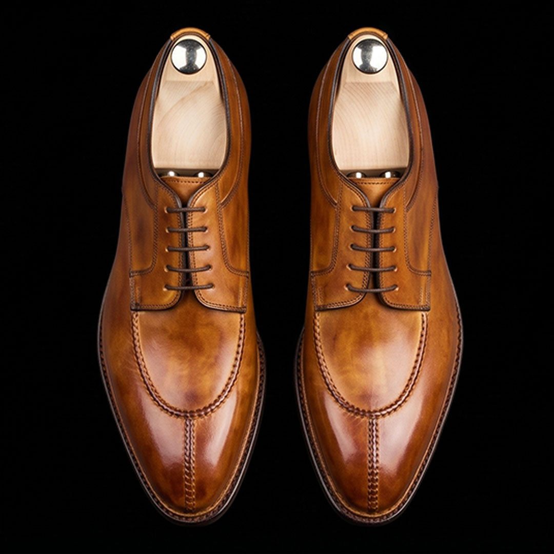 The Currier – Tan Brown Slip-Toe Oxford | Leather Shoe