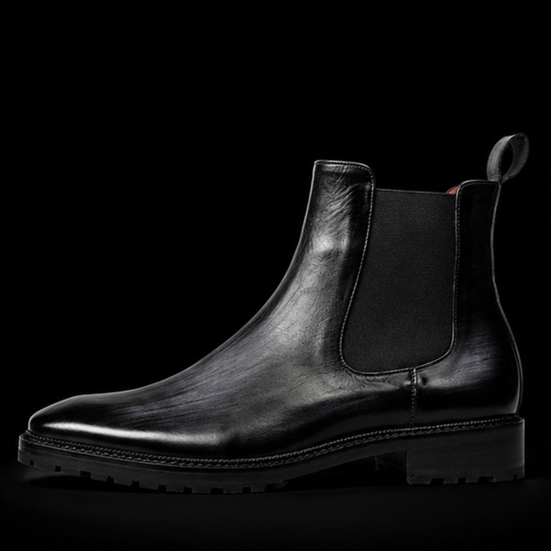 The Hurst – Grey Calf Leather Chelsea Boots | Leather Shoe