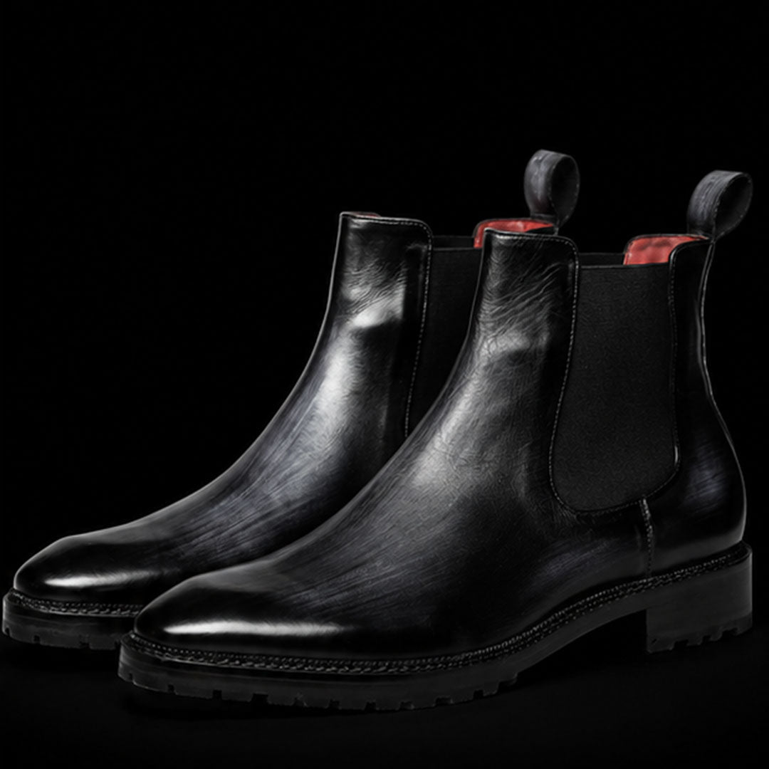 The Hurst – Grey Calf Leather Chelsea Boots | Leather Shoe
