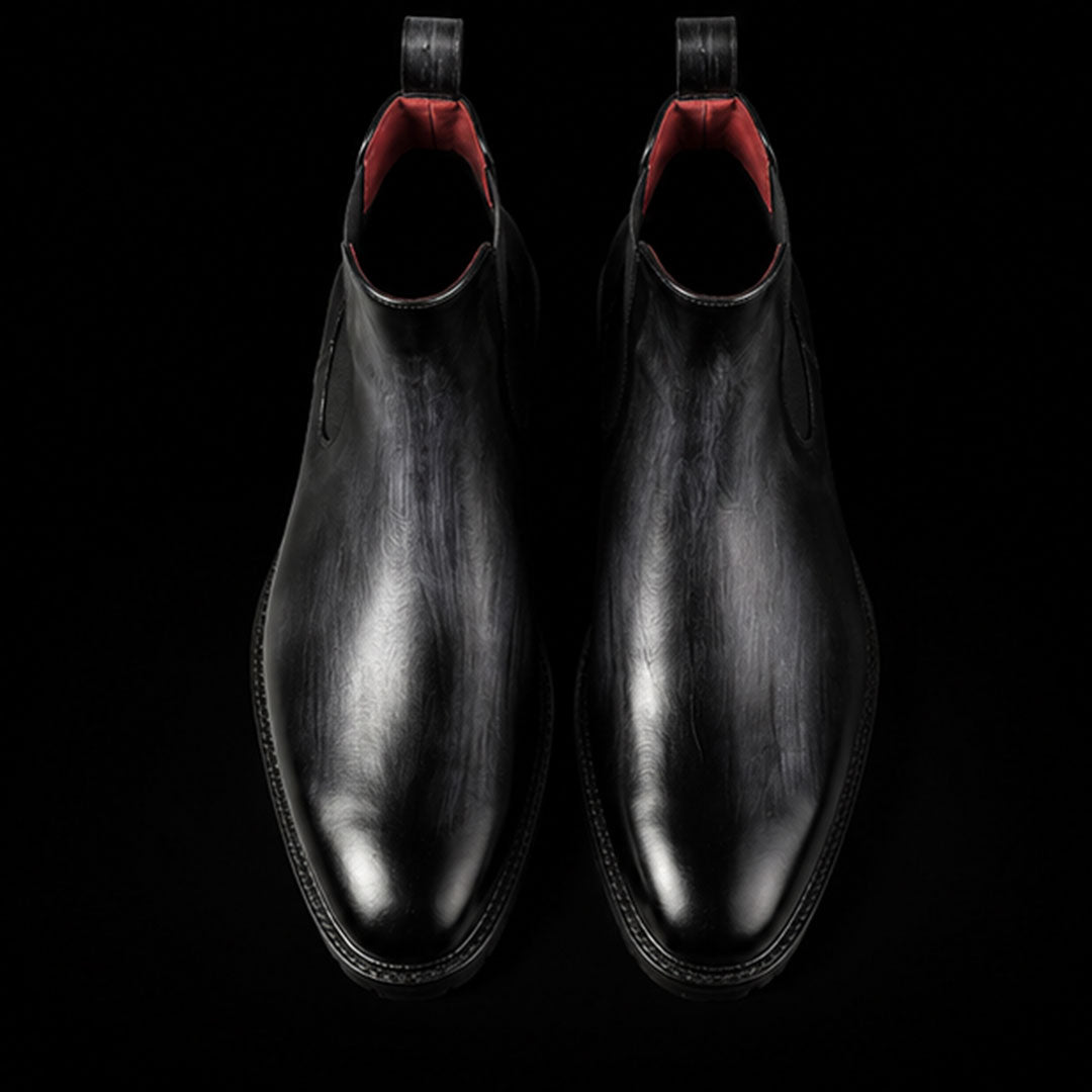 The Hurst – Grey Calf Leather Chelsea Boots | Leather Shoe