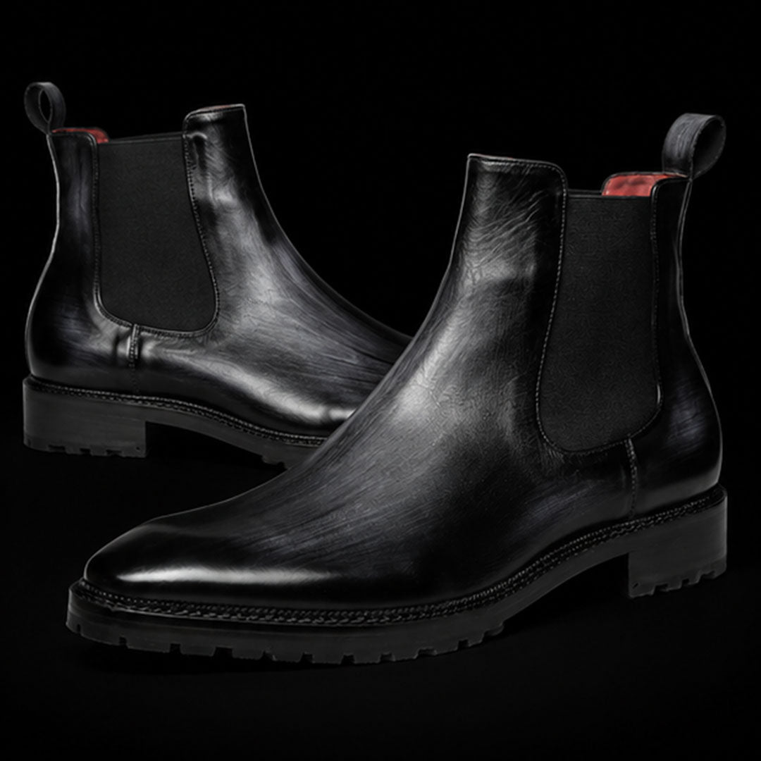 The Hurst – Grey Calf Leather Chelsea Boots | Leather Shoe