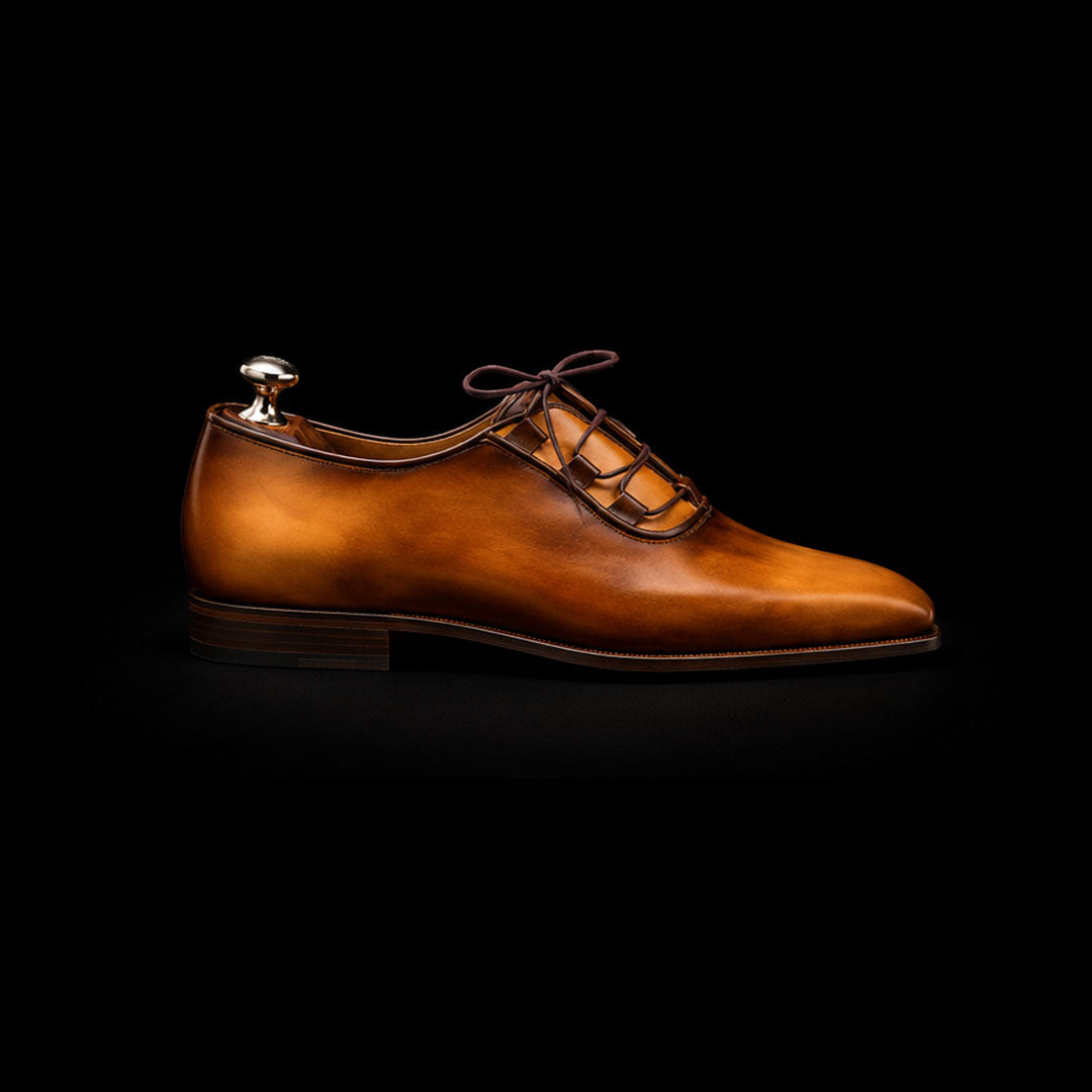 The Igualada – Tan Patina Luxury Dress | Leather Shoe